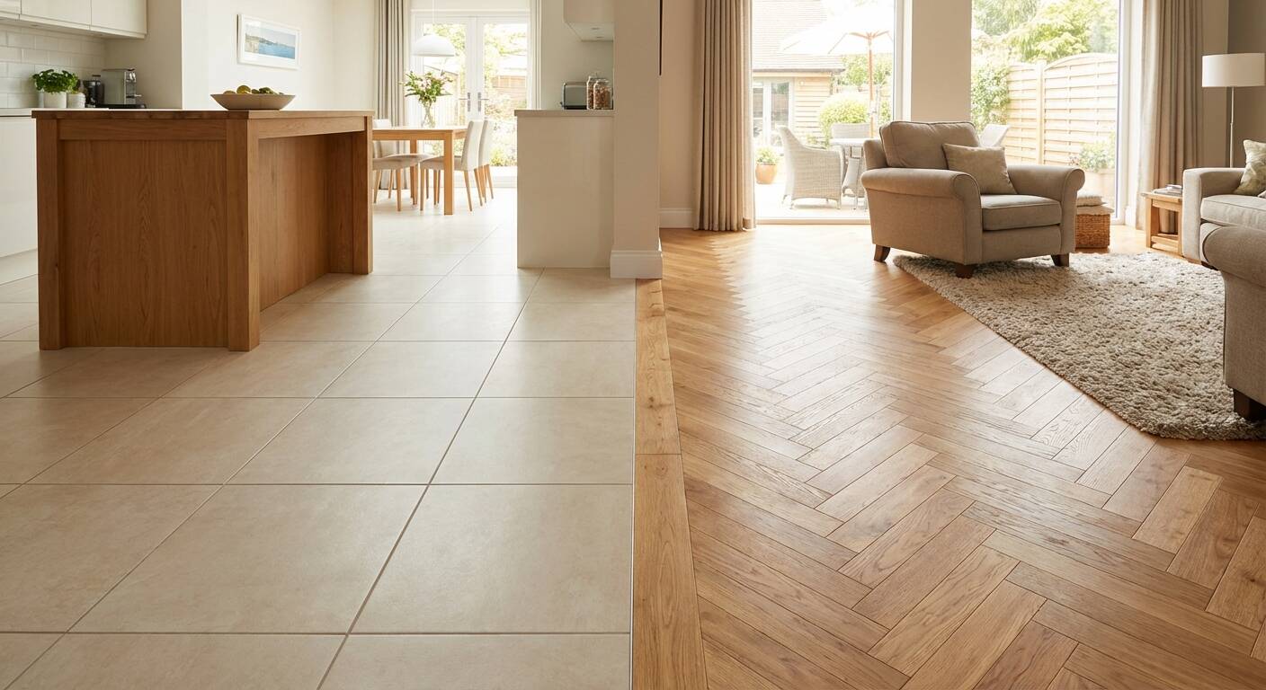 Tile and flooring options for Roseville homes, including tile, hardwood, vinyl, and carpet