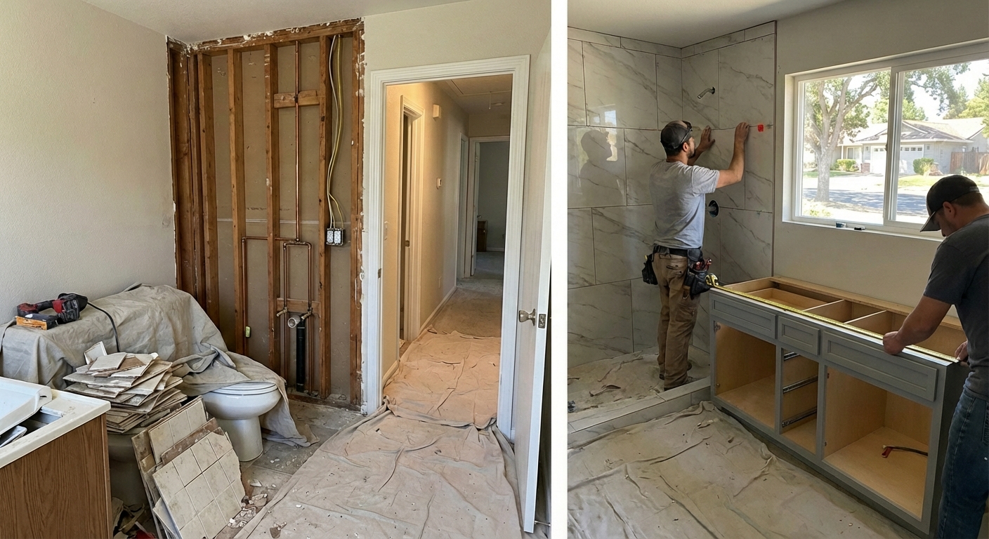 What to Expect During a Bathroom Remodel in Roseville