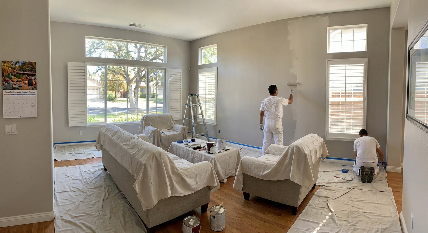 Interior painting options that transform Roseville homes with color, finish, and style.