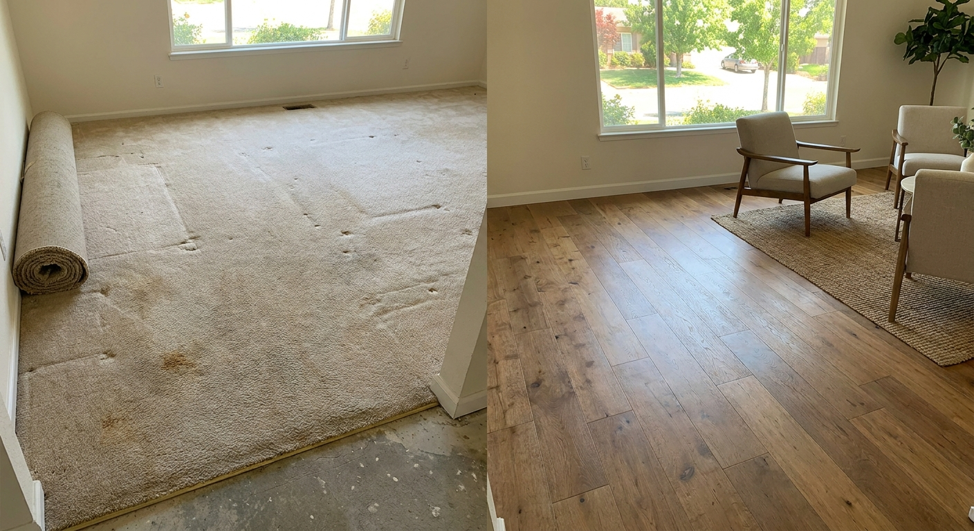 Transform your living space in Roseville with new flooring that changes the look and feel of your home