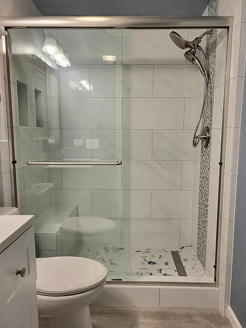 Custom tile shower