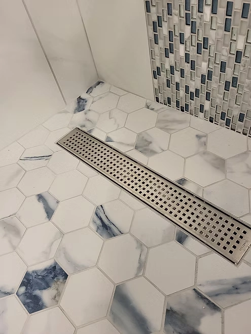 Linear Drain for custom tile shower