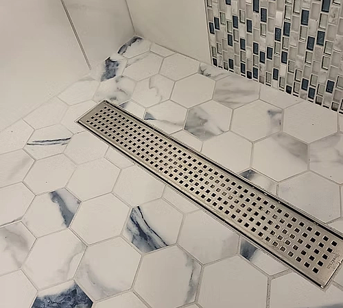 Linear Drain for custom tile shower