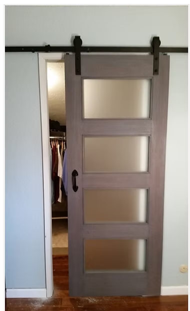 Custom barn closet door