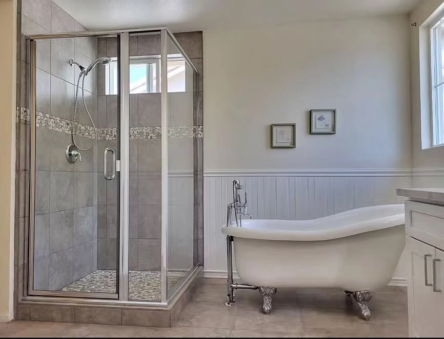 Bathroom restoration shower