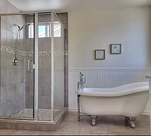 Bathroom restoration shower